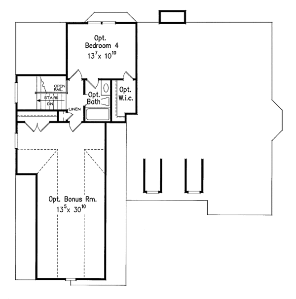 House Plan Design - Country Floor Plan - Upper Floor Plan #927-584