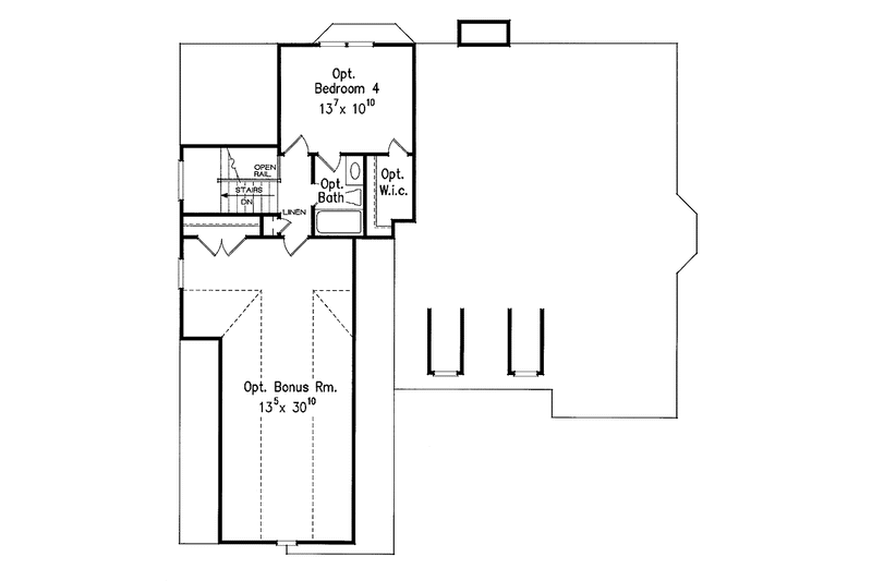 Home Plan - Floor Plan - Upper Floor for Country House Plan #927-584 - 3 bed, 2 bath