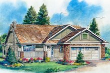 Ranch Style House Plan - 2 Beds 2 Baths 1195 Sq/Ft Plan #18-1021