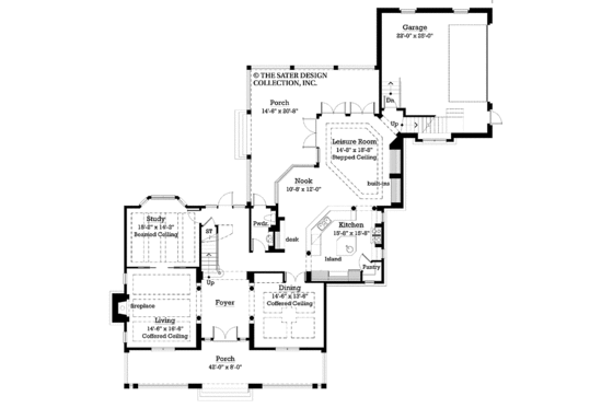 Floor Plan - Main Floor for Victorian House Plan #930-221 - 4 bed, 2.5 bath