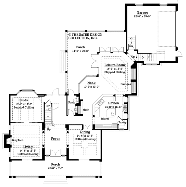 Dream House Plan - Victorian Floor Plan - Main Floor Plan #930-221
