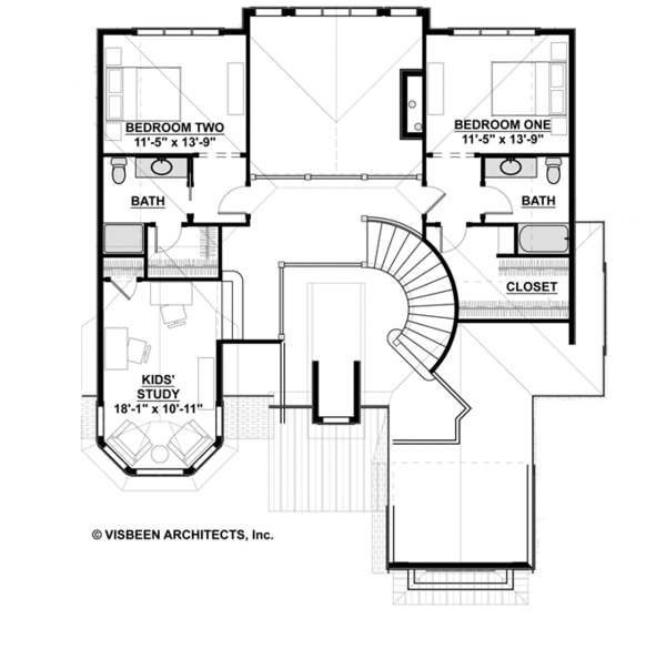 Architectural House Design - Country Floor Plan - Upper Floor Plan #928-269
