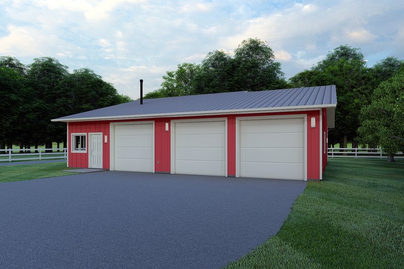 Dream House Plan - Ranch Exterior - Front Elevation Plan #126-205