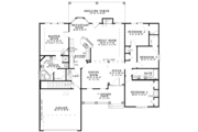 Country Style House Plan - 4 Beds 2 Baths 1880 Sq/Ft Plan #17-3110 