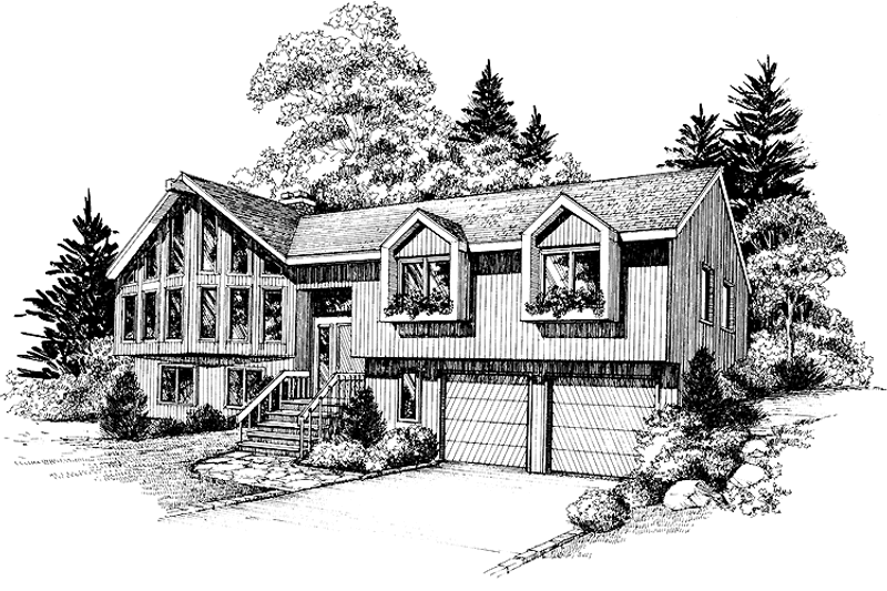 Dream House Plan - Contemporary Exterior - Front Elevation Plan #314-225