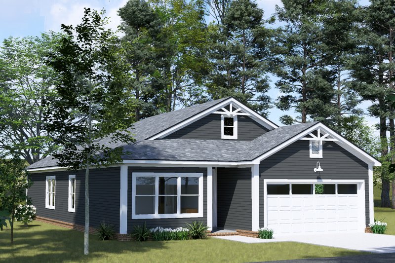 House Blueprint - Cottage Exterior - Front Elevation Plan #513-2425