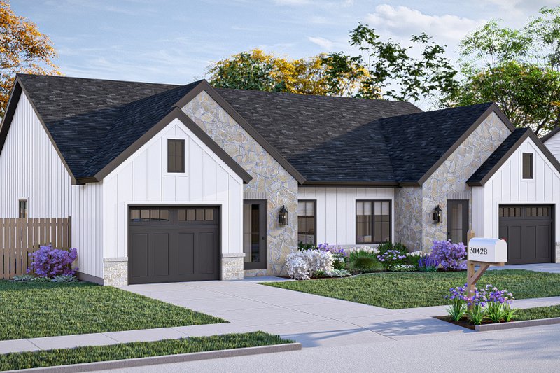 Home Plan - Exterior - Other Elevation 1 for Modern House Plan #455-478 - 2 bed, 1 bath