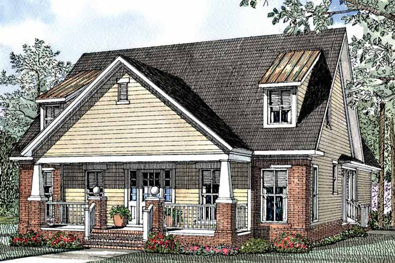 House Plan Design - Exterior - Front Elevation 3 for Craftsman House Plan #17-2950 - 3 bed, 2.5 bath