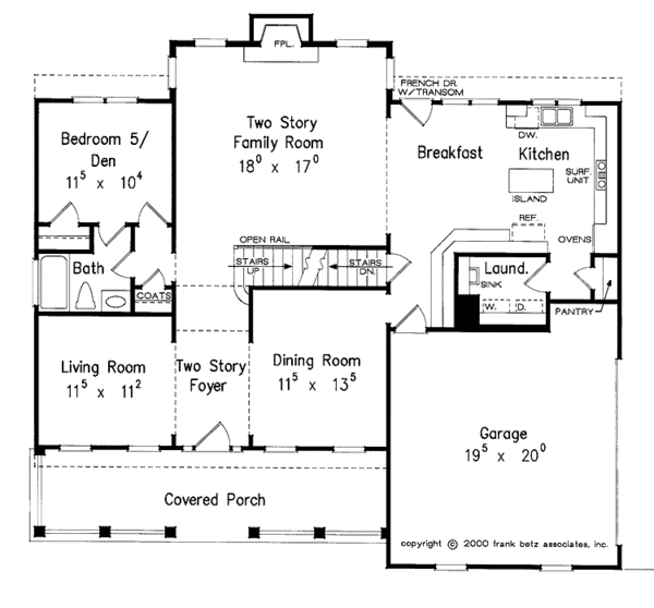 House Plan Design - Classical Floor Plan - Main Floor Plan #927-787