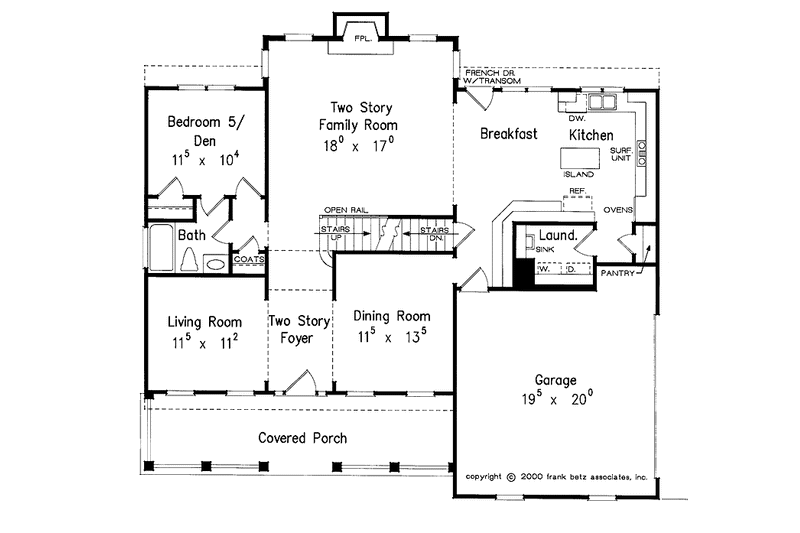 Dream House Plan - Floor Plan - Main Floor for Classical House Plan #927-787 - 5 bed, 4 bath
