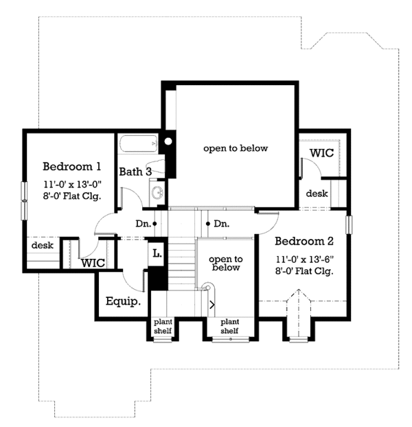 House Plan Design - Victorian Floor Plan - Upper Floor Plan #930-181