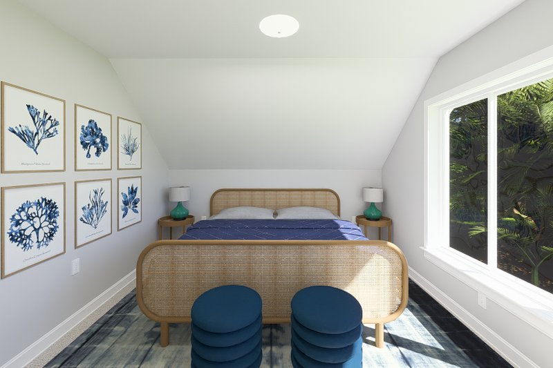 Dream House Plan - Interior - Master Bedroom 1 for Farmhouse House Plan #1060-183 - 1 bed, 1 bath