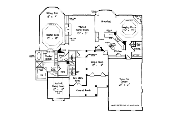 Floor Plan - Main Floor for Traditional House Plan #927-718 - 4 bed, 3.5 bath