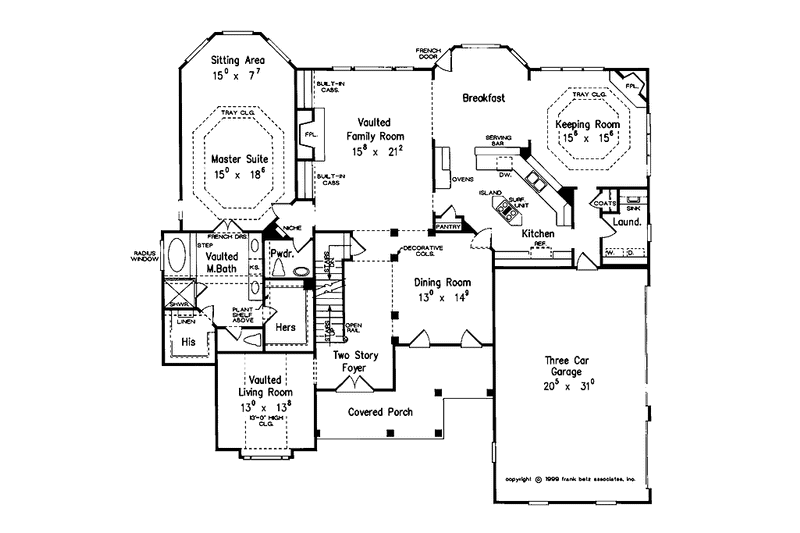 House Plan Design - Floor Plan - Main Floor for Traditional House Plan #927-718 - 4 bed, 3.5 bath
