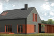 Contemporary Style House Plan - 3 Beds 2 Baths 1500 Sq/Ft Plan #906-4 