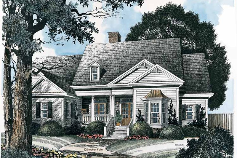 Architectural House Design - Ranch Exterior - Front Elevation Plan #429-172