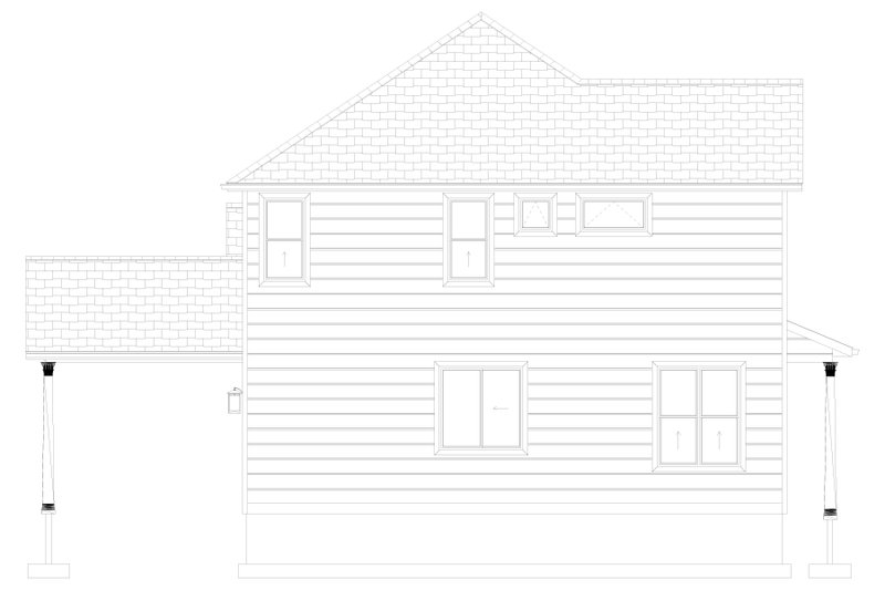 House Blueprint - Exterior - Other Elevation for Farmhouse House Plan #1060-489 - 3 bed, 2.5 bath