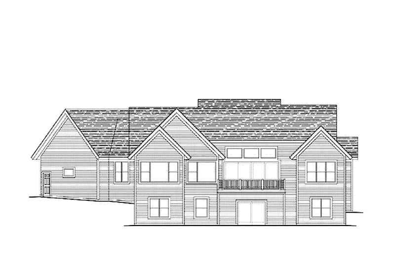 Dream House Plan - Exterior - Rear Elevation for European House Plan #51-1124 - 4 bed, 3.5 bath