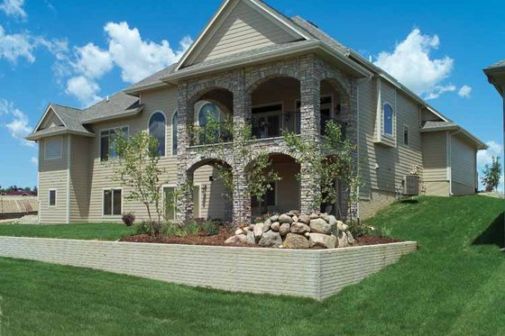 Exterior - Rear Elevation 2 for Mediterranean House Plan #70-1399 - 4 bed, 3.5 bath