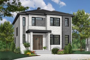 Contemporary Exterior - Front Elevation Plan #23-2307