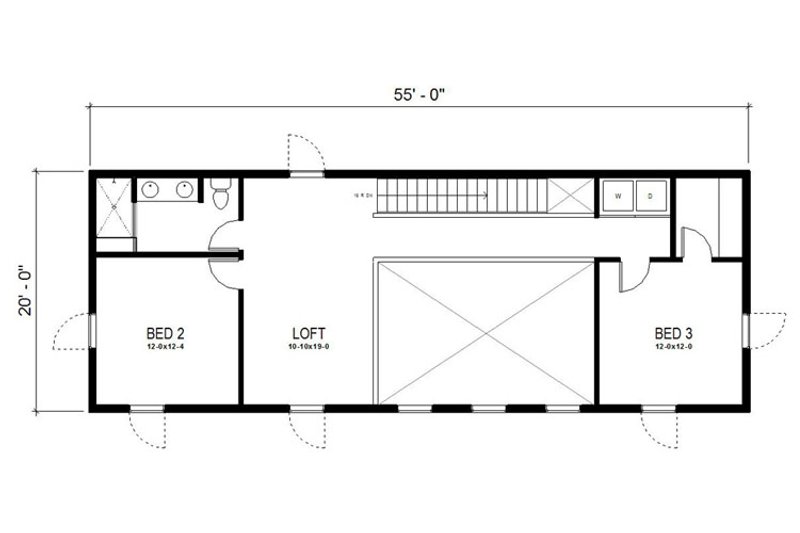 Architectural House Design - Floor Plan - Upper Floor for Modern House Plan #497-18 - 3 bed, 2.5 bath