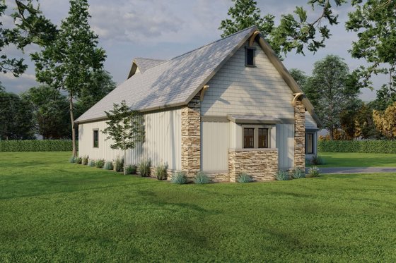 Exterior - Front Elevation 4 for Craftsman House Plan #17-2219 - 3 bed, 2 bath