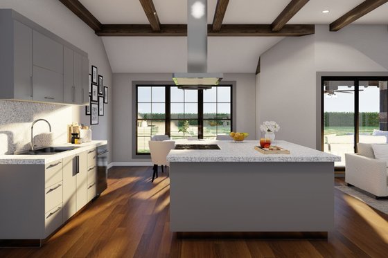 Interior - Kitchen 1 for Mediterranean House Plan #923-353 - 4 bed, 3 bath