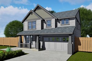 Craftsman Exterior - Front Elevation Plan #53-770