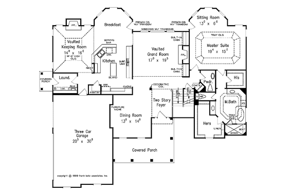 Floor Plan - Main Floor for Country House Plan #927-567 - 4 bed, 3.5 bath