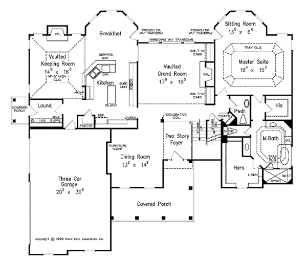 House Design - Country Floor Plan - Main Floor Plan #927-567