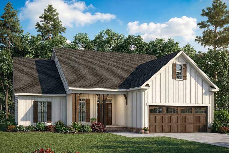 Dream House Plan - Ranch Exterior - Front Elevation Plan #17-3326
