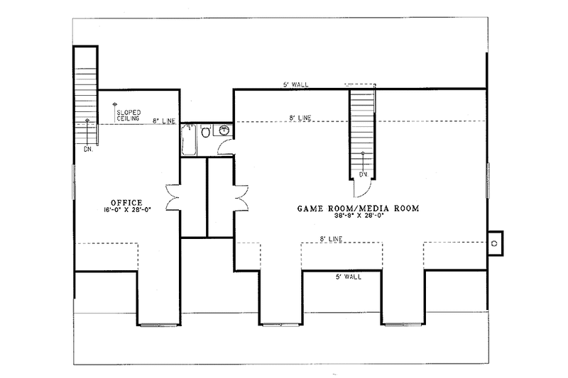 Home Plan - Floor Plan - Upper Floor for Country House Plan #17-3068 - 4 bed, 5.5 bath