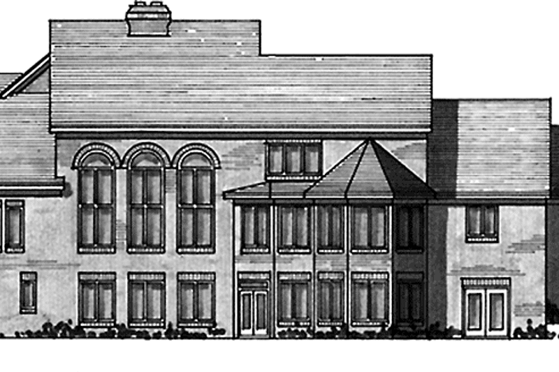 Home Plan - Exterior - Rear Elevation for Traditional House Plan #51-795 - 4 bed, 4 bath
