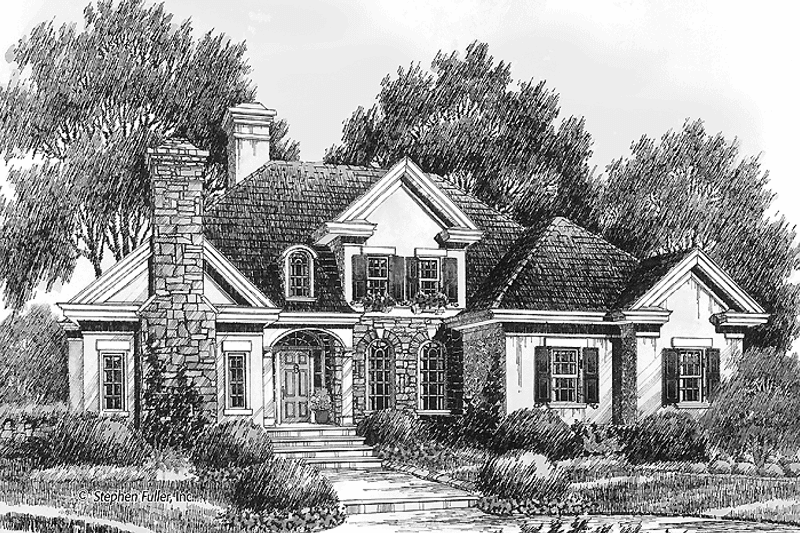 Home Plan - Exterior - Front Elevation 3 for Colonial House Plan #429-377 - 4 bed, 3.5 bath