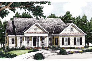 Classical Exterior - Front Elevation Plan #927-352