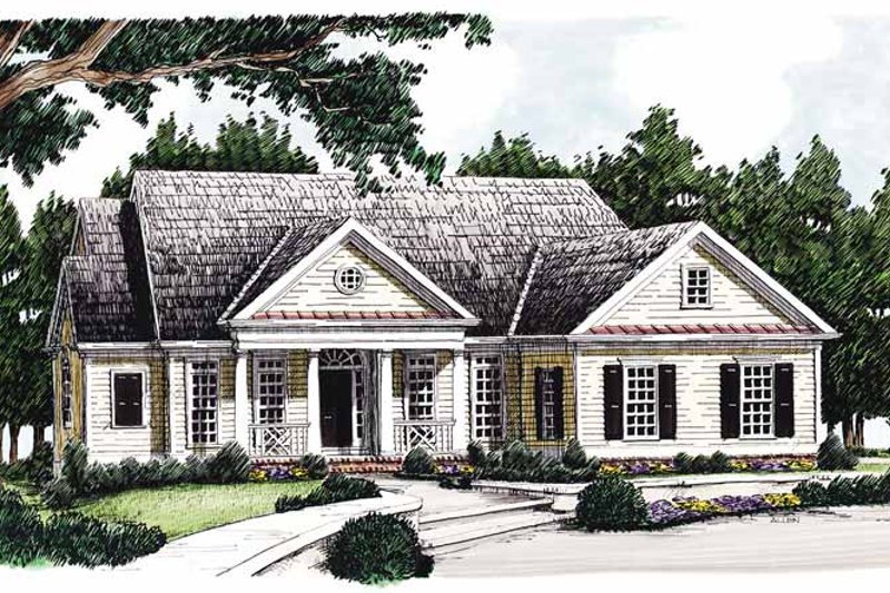 House Blueprint - Classical Exterior - Front Elevation Plan #927-352