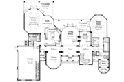 European Style House Plan - 4 Beds 3.5 Baths 4875 Sq/Ft Plan #930-348 