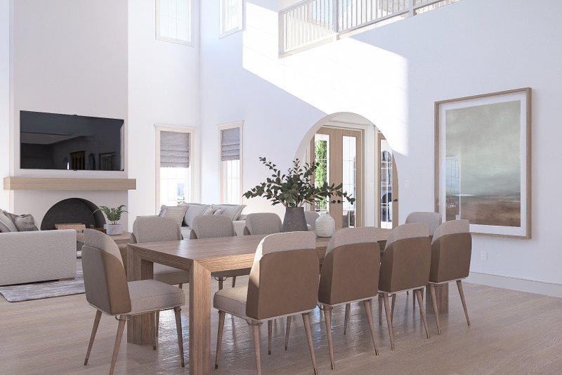 House Blueprint - Interior - Dining Room 1 for Beach House Plan #455-766 - 4 bed, 3.5 bath
