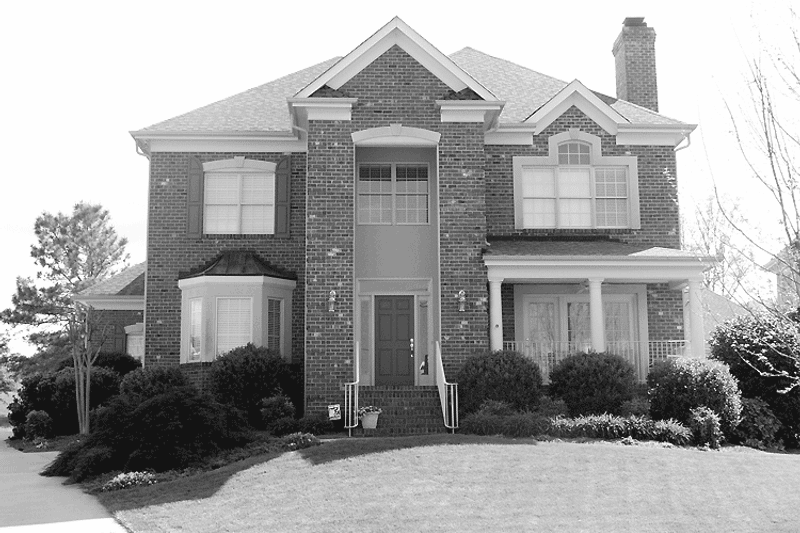 House Blueprint - Exterior - Front Elevation 4 for Classical House Plan #453-345 - 4 bed, 3.5 bath