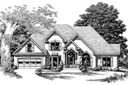 Mediterranean Style House Plan - 4 Beds 3.5 Baths 2731 Sq/Ft Plan #927-196 