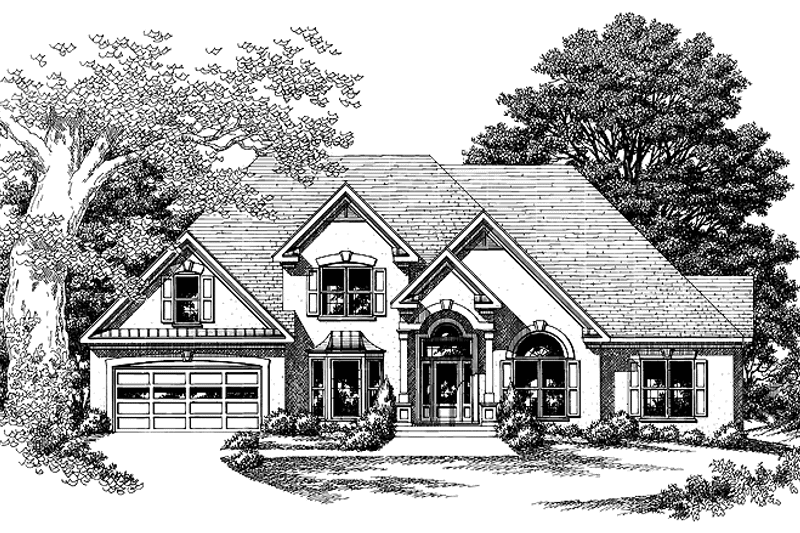 Architectural House Design - Exterior - Front Elevation 3 for Mediterranean House Plan #927-196 - 4 bed, 3.5 bath