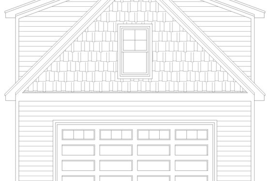 Exterior - Front Elevation 3 for Traditional House Plan #932-672, 1 bath