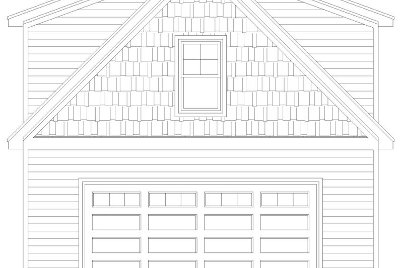Home Plan - Exterior - Front Elevation 3 for Traditional House Plan #932-672, 1 bath