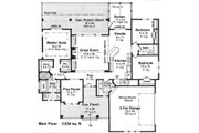 Craftsman Style House Plan - 3 Beds 2 Baths 2034 Sq/Ft Plan #51-520 