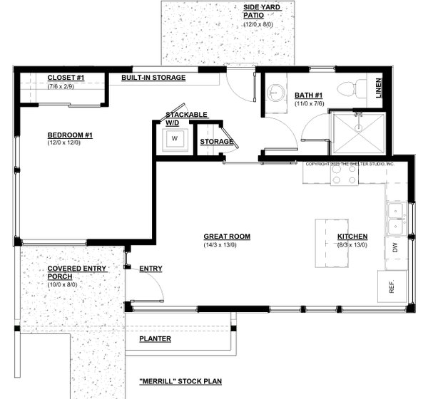 Architectural House Design - Modern Floor Plan - Main Floor Plan #895-147