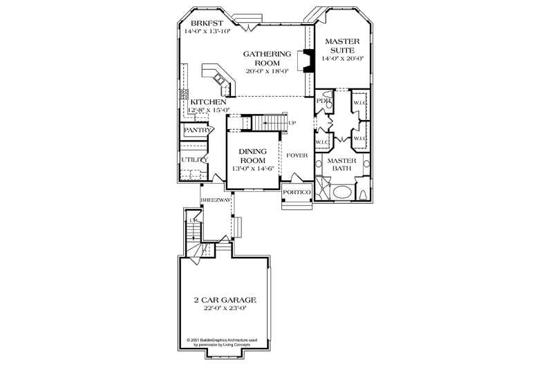 Dream House Plan - Floor Plan - Main Floor for Traditional House Plan #453-396 - 4 bed, 3.5 bath