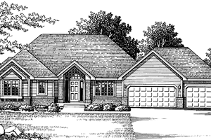 House Design - Prairie Exterior - Front Elevation Plan #981-27