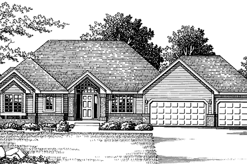 Home Plan - Prairie Exterior - Front Elevation Plan #981-27