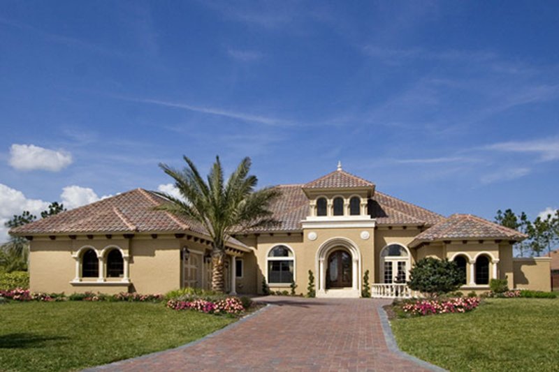 Dream House Plan - Exterior - Front Elevation 3 for Mediterranean House Plan #417-815 - 5 bed, 5.5 bath