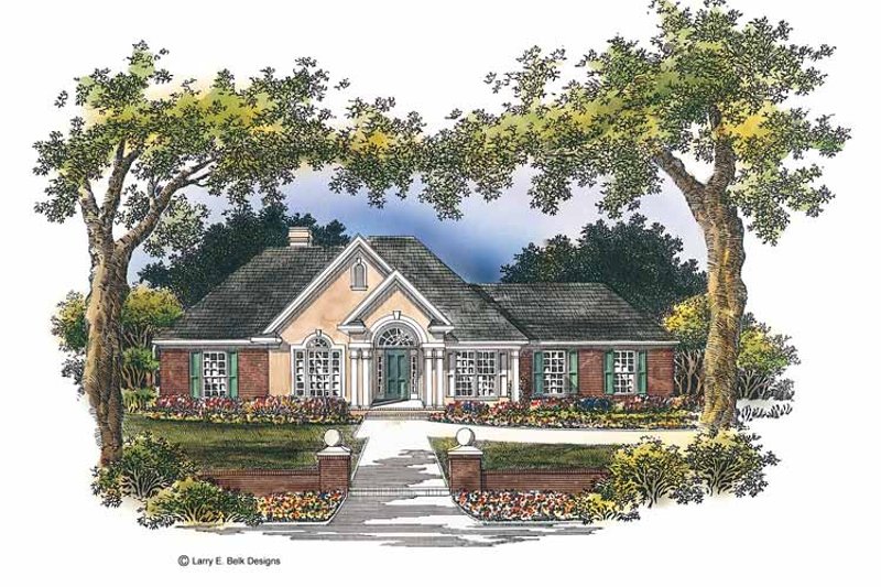 House Blueprint - Mediterranean Exterior - Front Elevation Plan #952-175